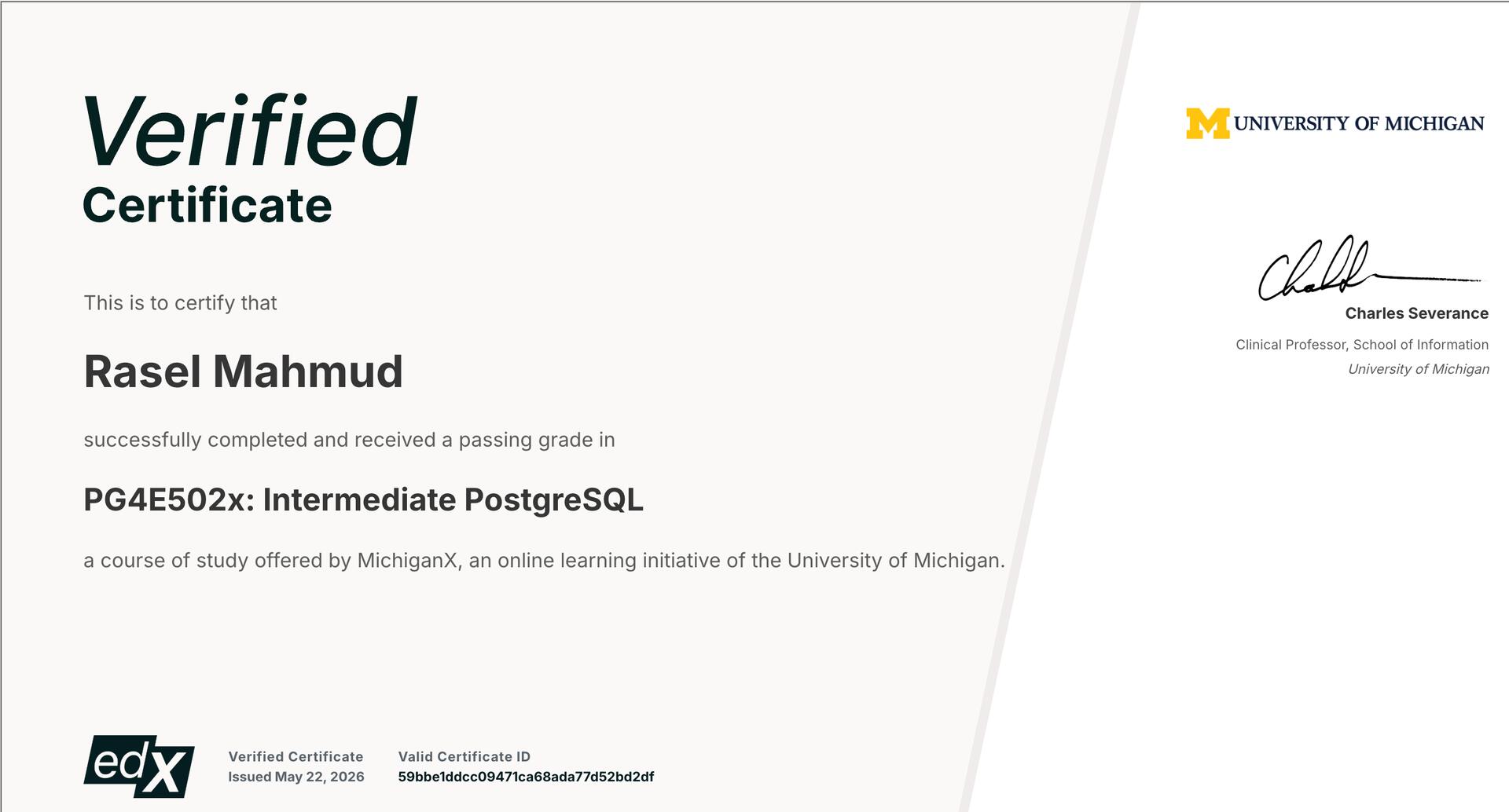 Intermediate PostgreSQL