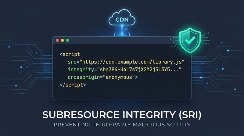 Subresource Integrity (SRI) – Preventing Third-Party Malicious Scripts Subresource Integrity (SRI) – Preventing Third-Party Malicious Scripts